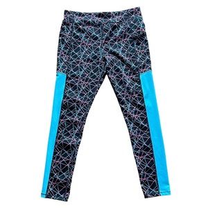 Athletic Works Youth Girls Size 14-16 Multicolor Legging Polyester/Spandex Blend
